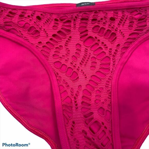 NWOT Aerie Hot Pink Lace Bikini Bottoms Small - Picture 3 of 5